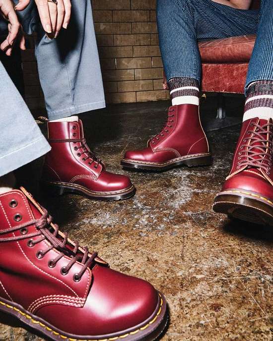 Botines Dr. Martens Vintage 1460 Hombre Vino MX-35670